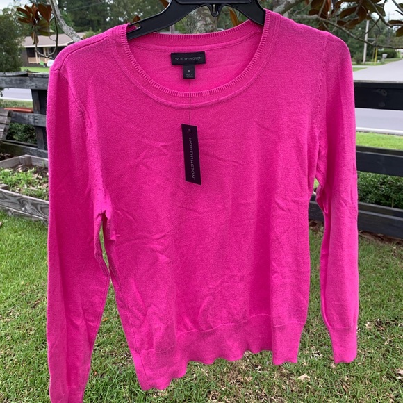 NEW Worthington pink sweater - Picture 1 of 2